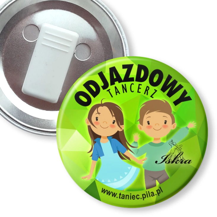 przypinka z żabką Iskra - Odjazdowy Tancerz