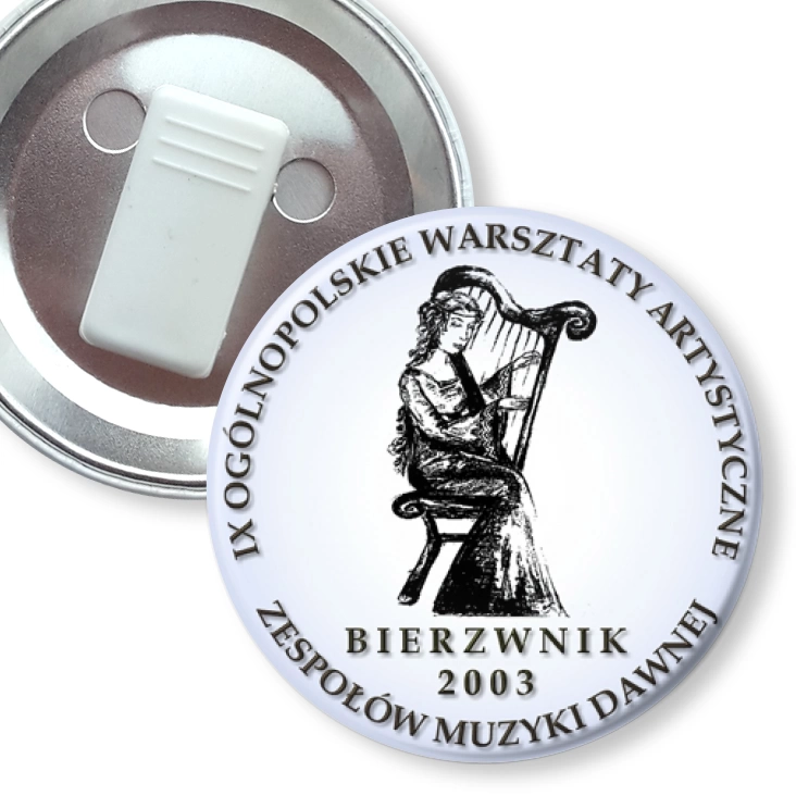 przypinka z żabką IX Warsztaty Artystyczne Bierzwnik