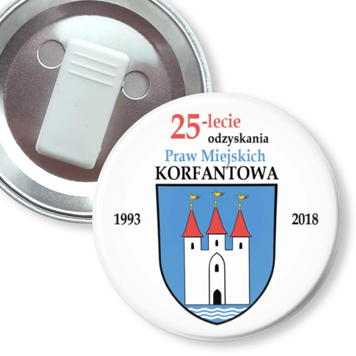 przypinka z żabką Korfantów