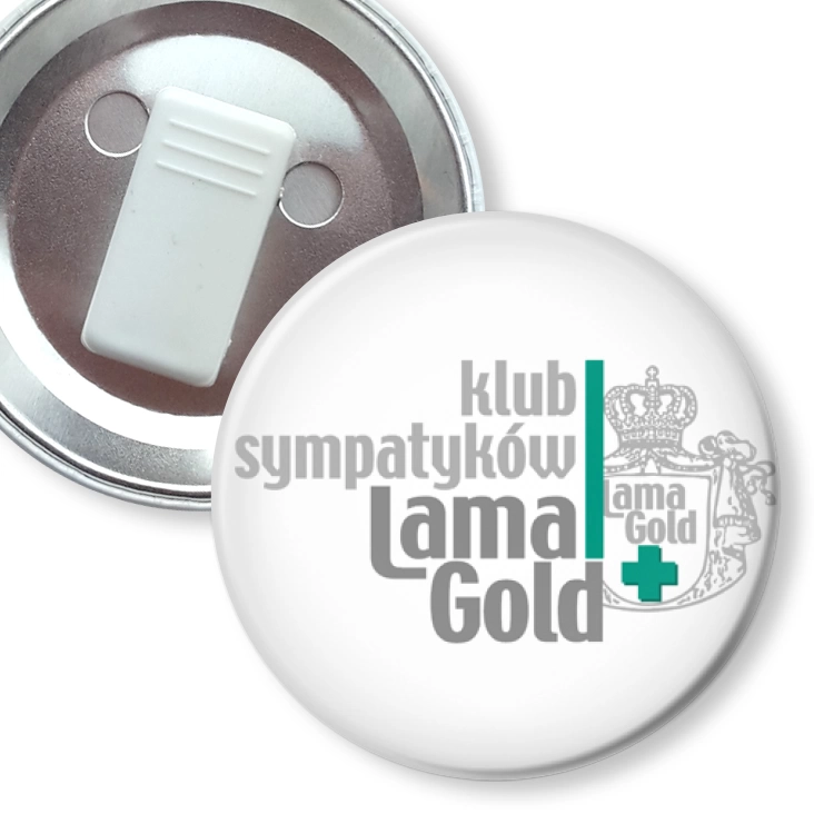 przypinka z żabką Lama Gold Poland