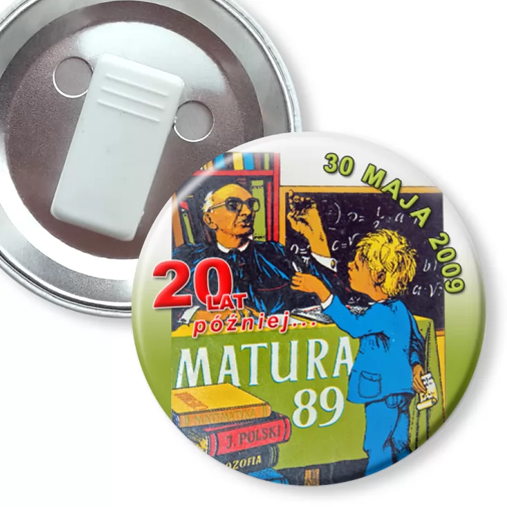 przypinka z żabką Matura `89 - 20 lat później...