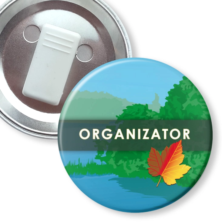 przypinka z żabką Organizator