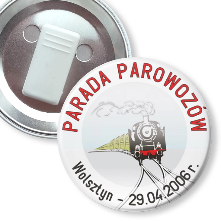 przypinka z żabką Parada Parowozów - Wolsztyn 2006