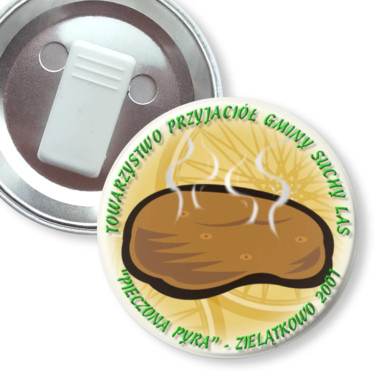 przypinka z żabką Pieczona Pyra 2001