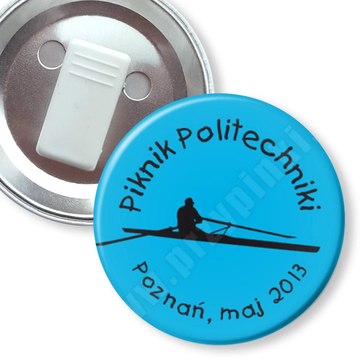 przypinka z żabką Piknik Politechniki 2013