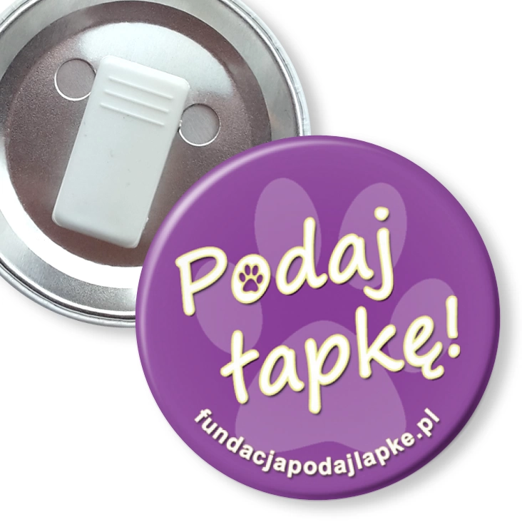 przypinka z żabką Podaj łapkę!