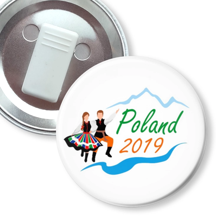 przypinka z żabką Poland 2019