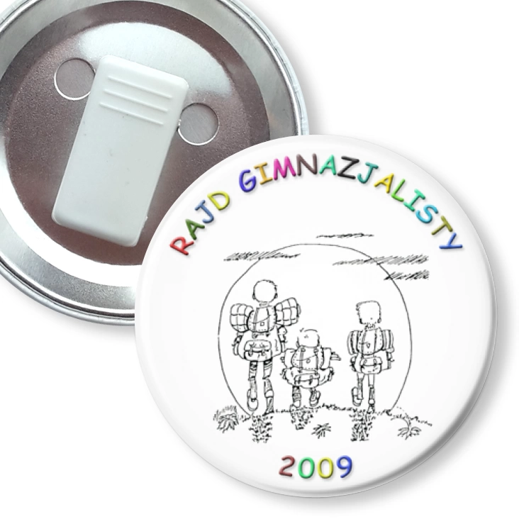 przypinka z żabką Rajd Gimnazjalisty 2009
