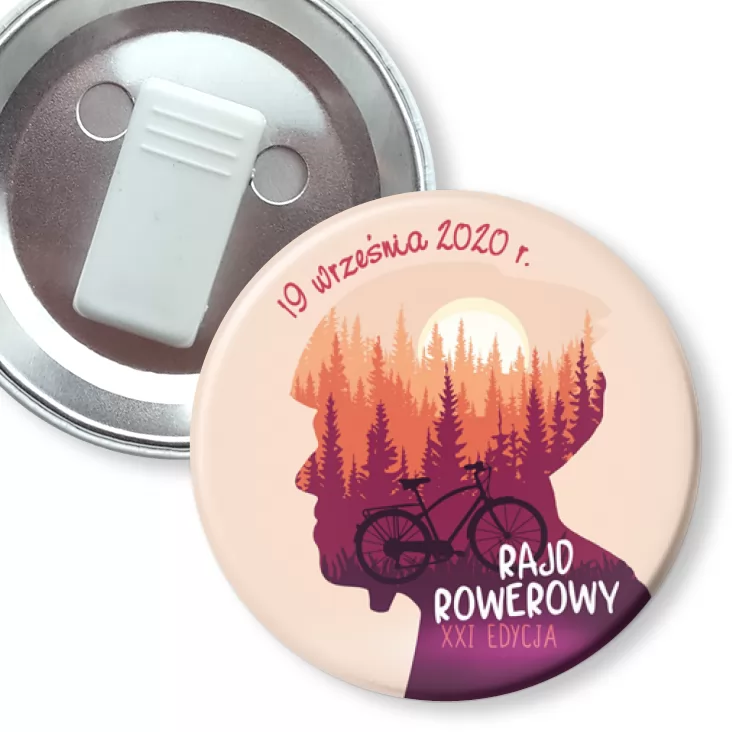 przypinka z żabką Rajd Rowerowy