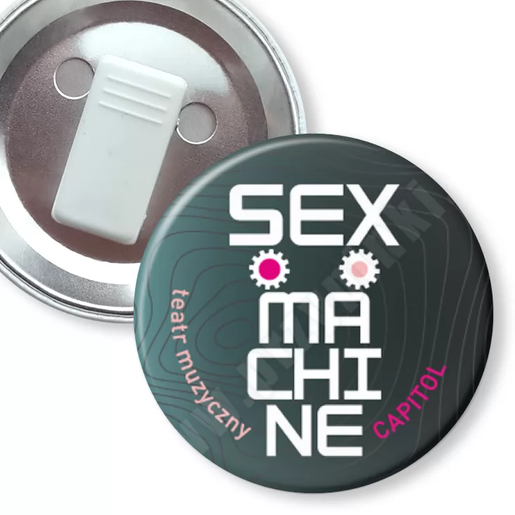 przypinka z żabką Sex Machine