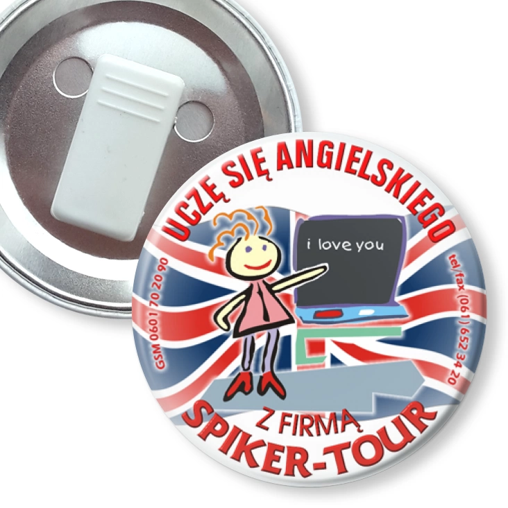 przypinka z żabką Spiker-Tour