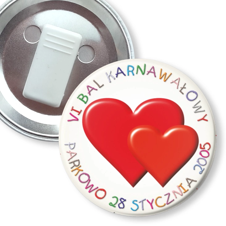 przypinka z żabką VI Bal Karnawałowy w Parkowie
