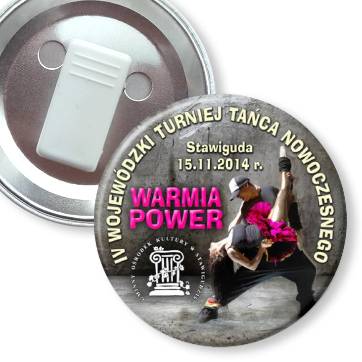 przypinka z żabką Warmia Power 2014