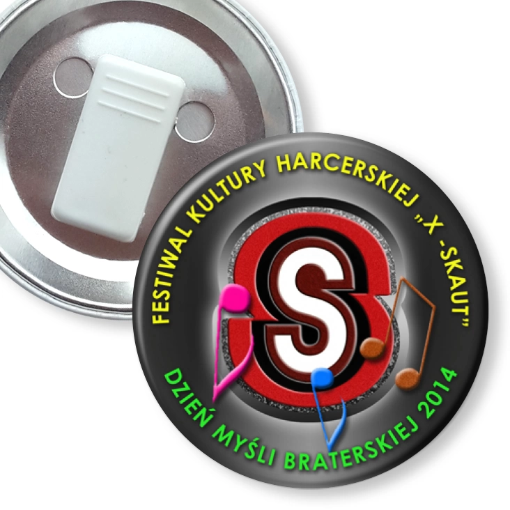 przypinka z żabką X-Skaut