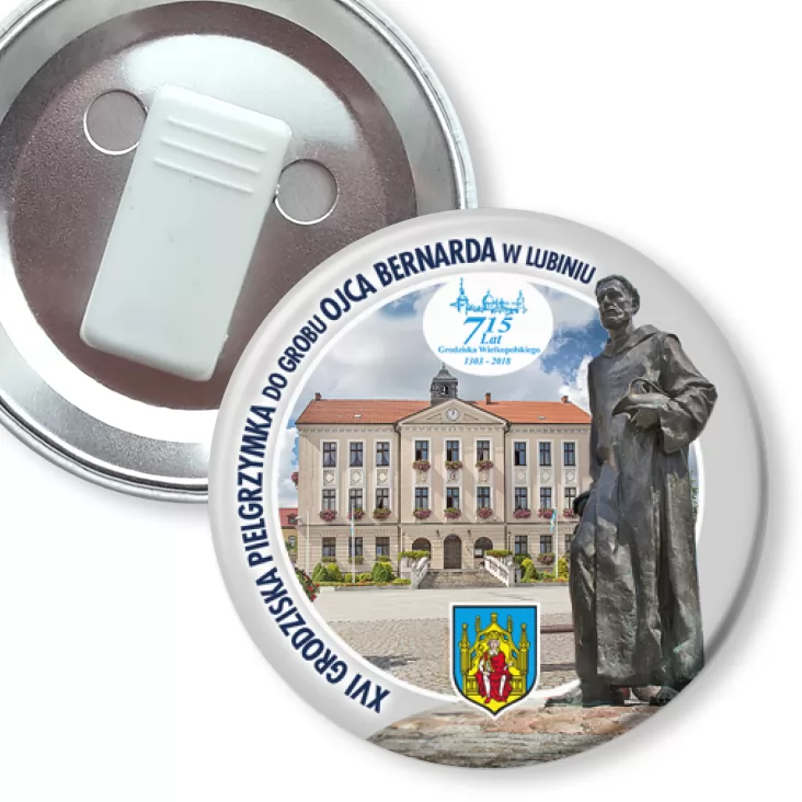 przypinka z żabką XVI Pielgrzymka do Grobu Ojca Bernarda