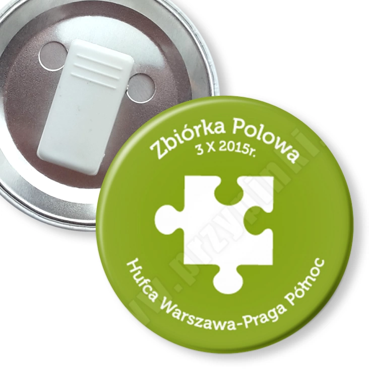 przypinka z żabką Zbiórka polowa