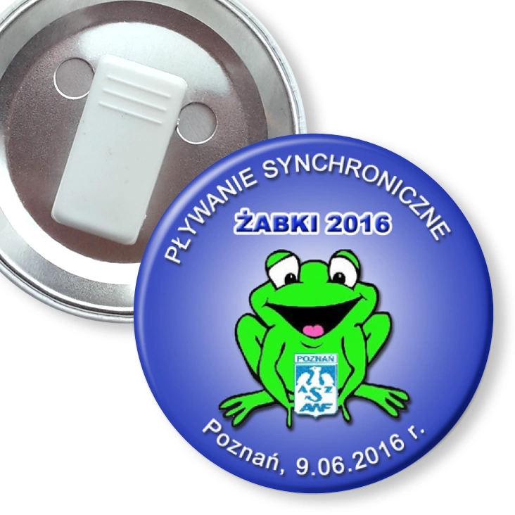 przypinka z żabką Pływanie synchroniczne