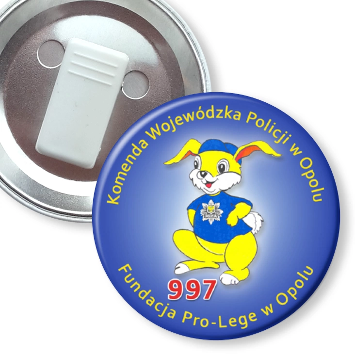 przypinka z żabką Policuś