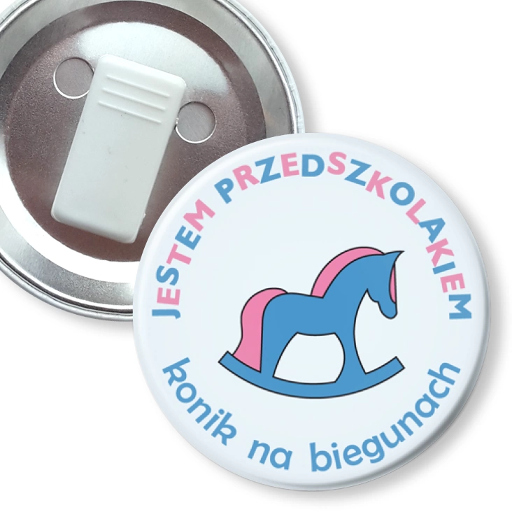 przypinka z żabką Przedszkole Konik na Biegunach