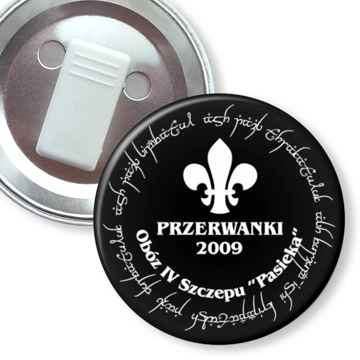 przypinka z żabką Przerwanki 2009