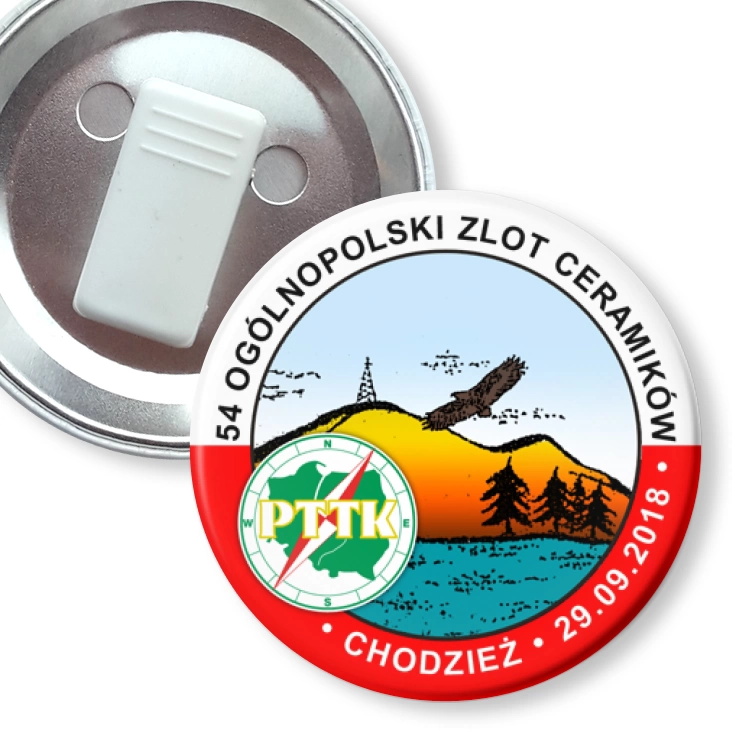 przypinka z żabką 54 Ogólnopolski Zlot Ceramików