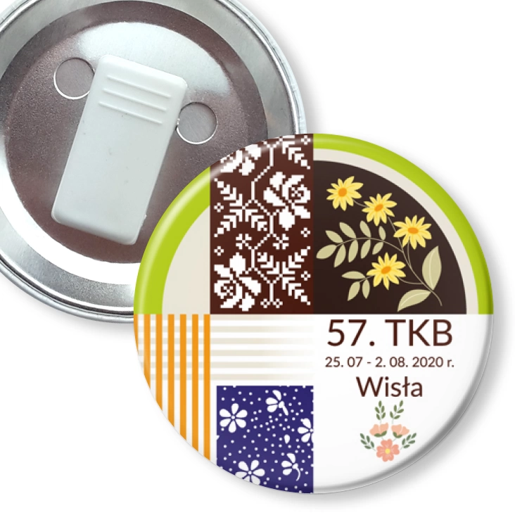przypinka z żabką 57. TKB