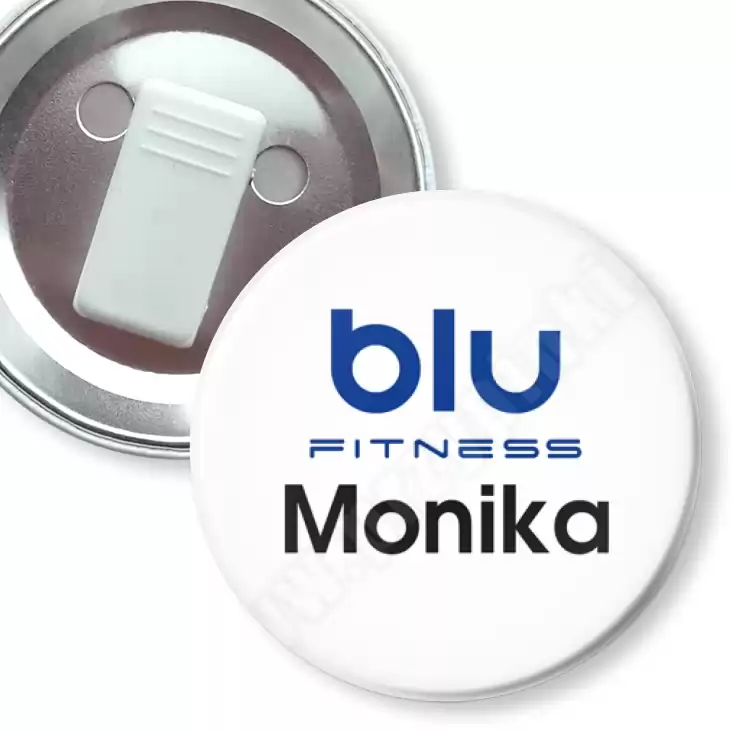 przypinka z żabką Blu Fitness