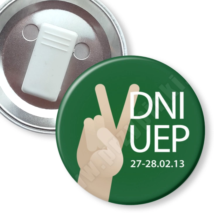 przypinka z żabką Dni UEP