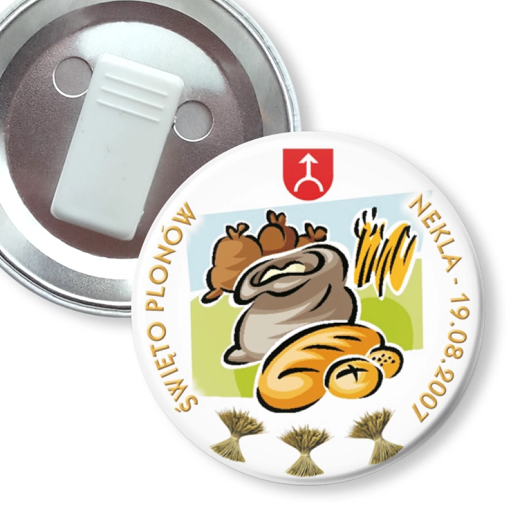 przypinka z żabką Dożynki Gminne Nekla 2007