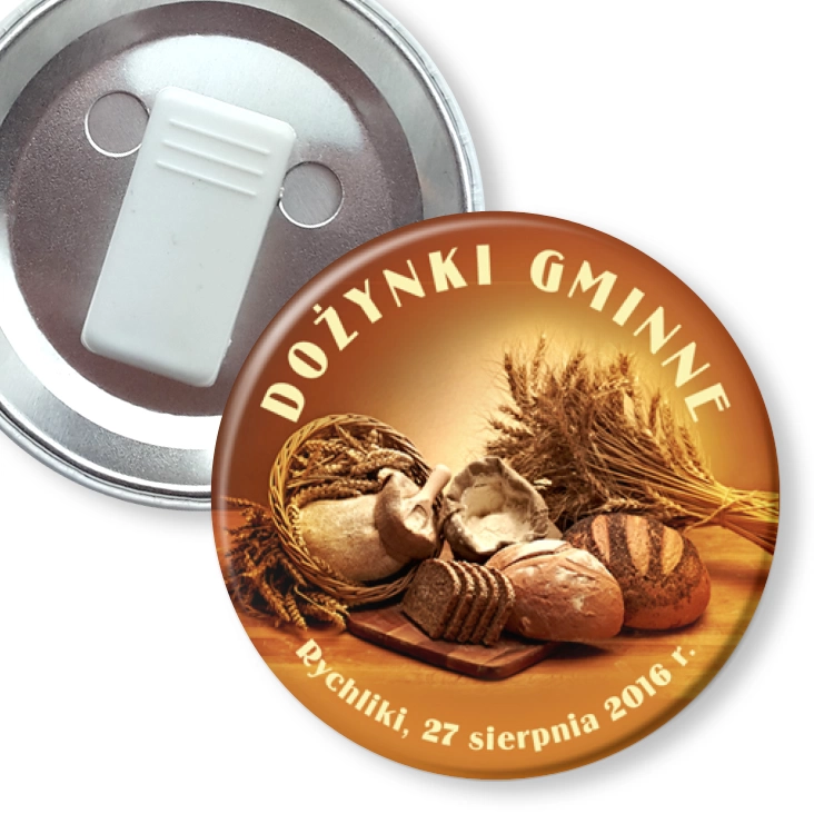 przypinka z żabką Dożynki Rychliki