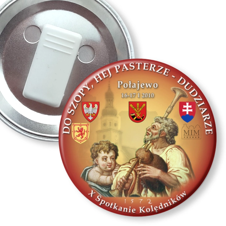 przypinka z żabką Dudziarze 2010