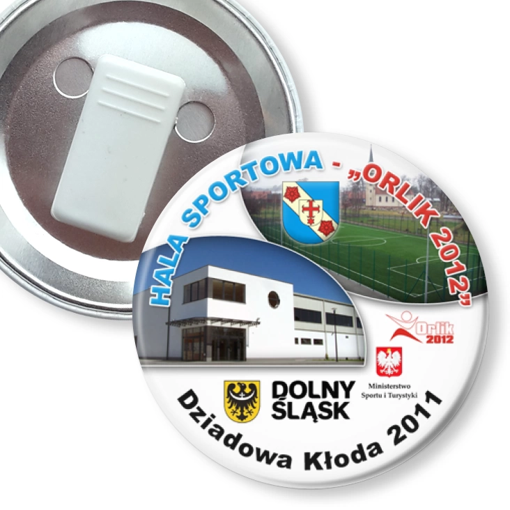 przypinka z żabką Dziadowa Kłoda 2011