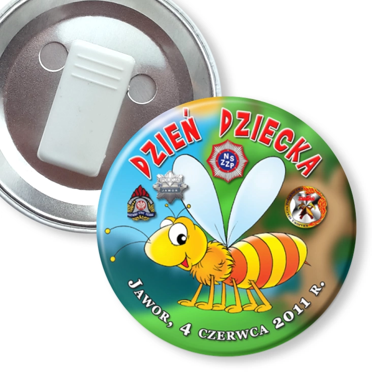 przypinka z żabką Dzień Dziecka 2011