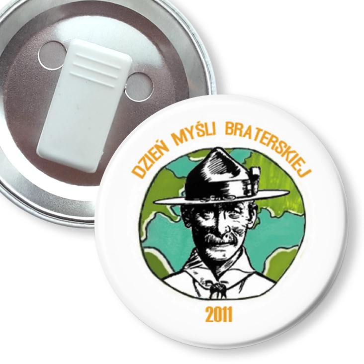 przypinka z żabką Dzień Myśli Braterskiej 2011