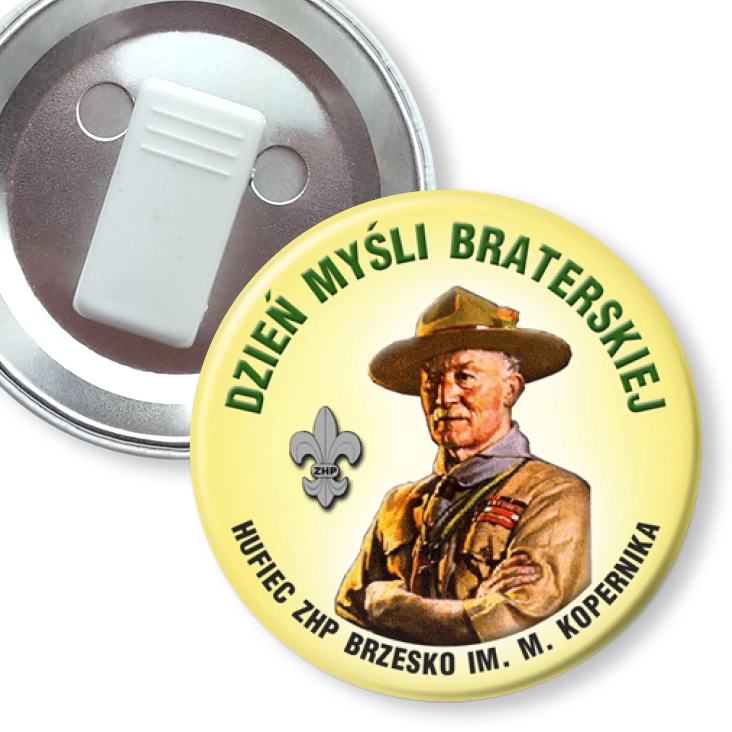 przypinka z żabką Dzień Myśli Braterskiej