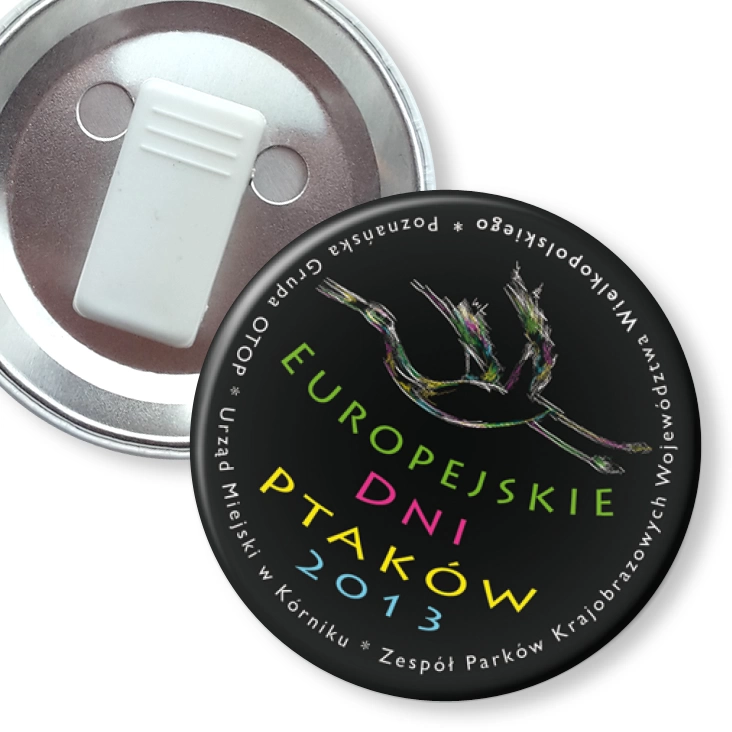 przypinka z żabką Europejskie Dni Ptaków 2013