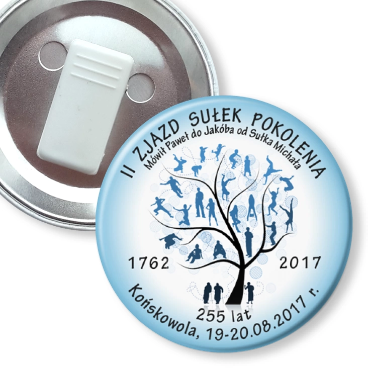 przypinka z żabką II ZJAZD Końskowola