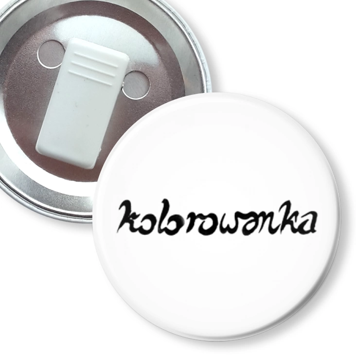 przypinka z żabką Kolorowanka