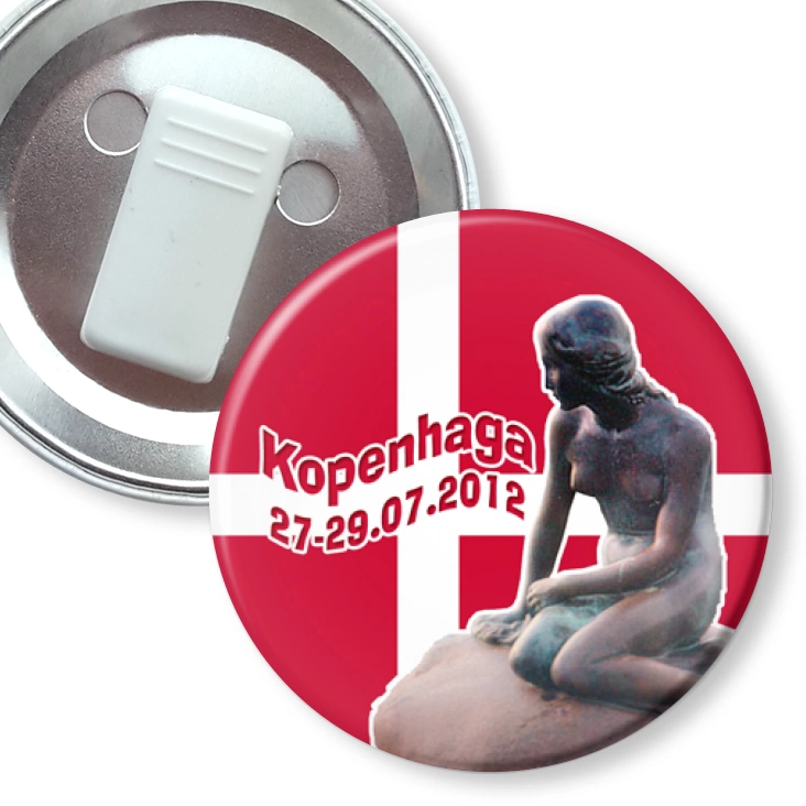 przypinka z żabką Kopenhaga