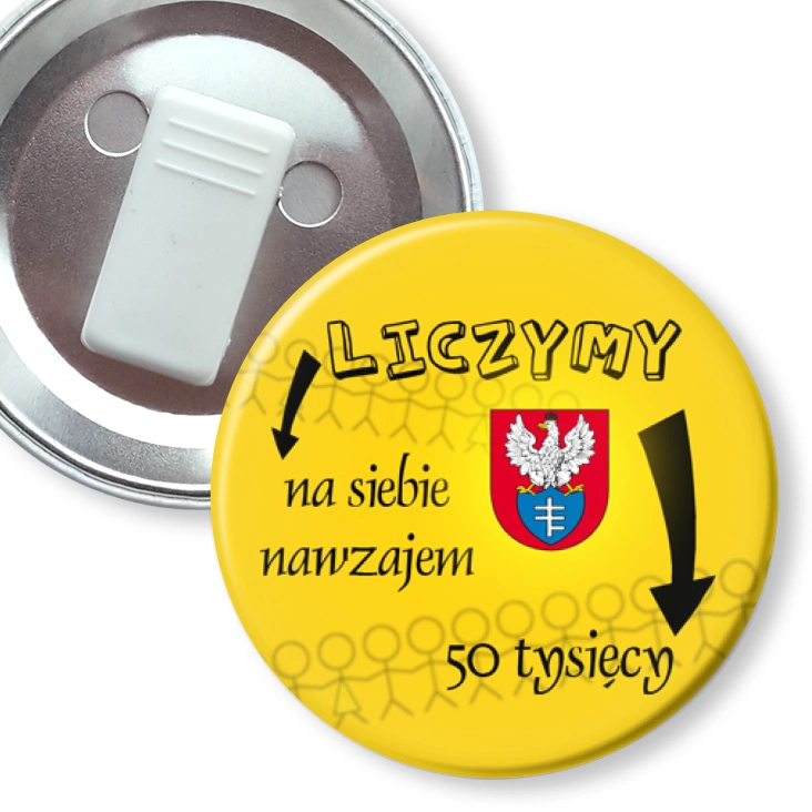 przypinka z żabką Legionowo 50 tys. C