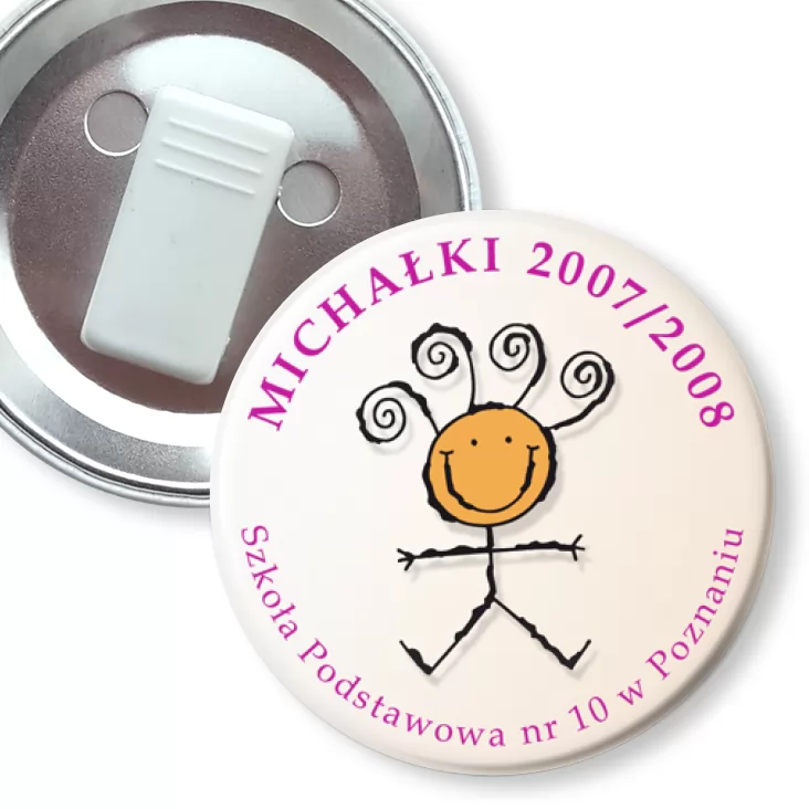 przypinka z żabką Michałki