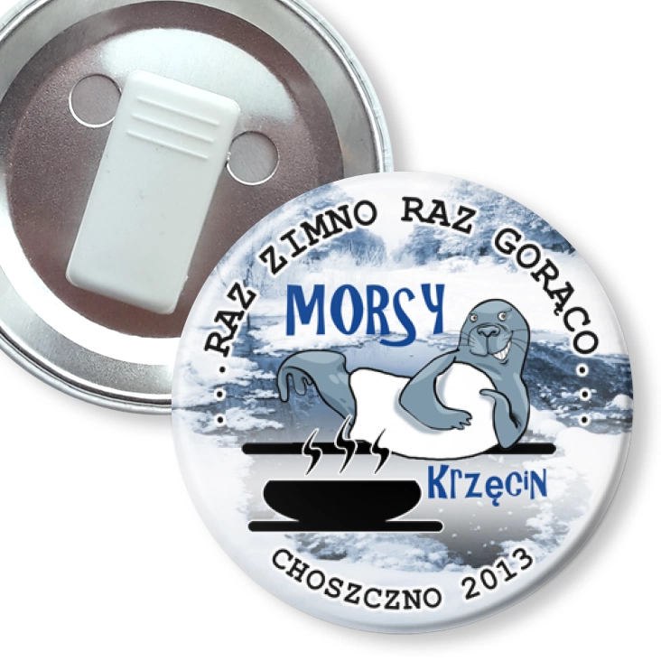 przypinka z żabką Morsy Krzęcin