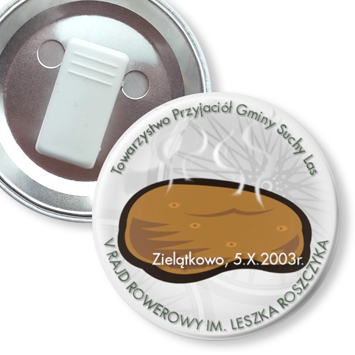 przypinka z żabką Pieczona Pyra 2003