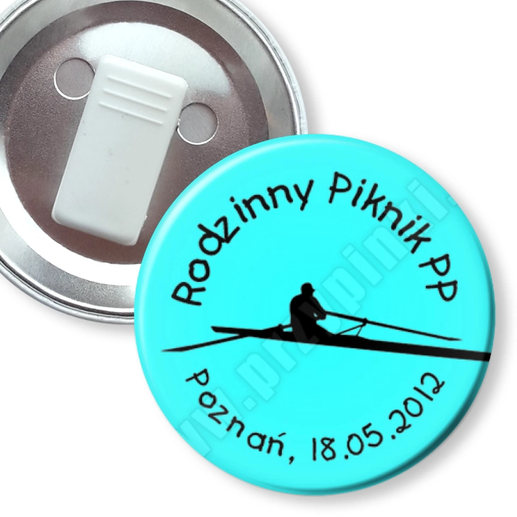 przypinka z żabką Piknik Rodzinny PP 2012