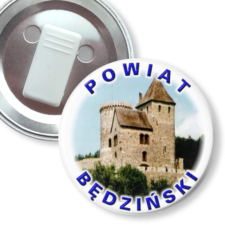 przypinka z żabką Powiat Będziński