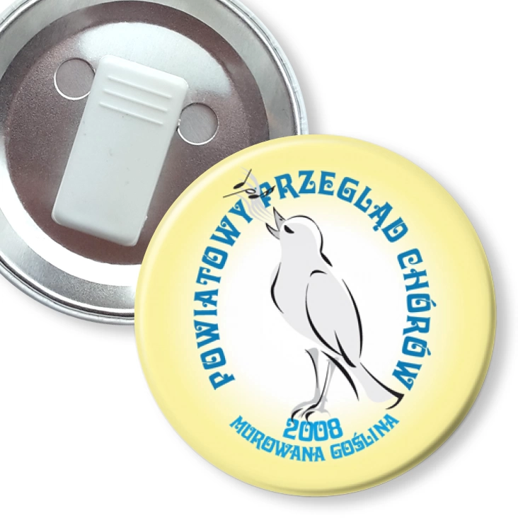 przypinka z żabką Powiatowy Przegląd Chórów