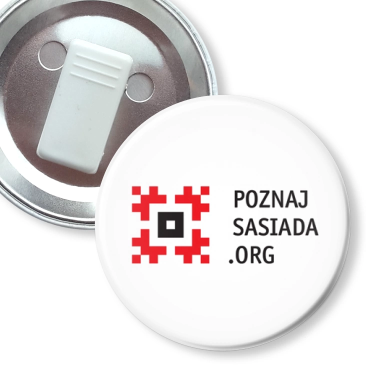 przypinka z żabką Poznaj sąsiada