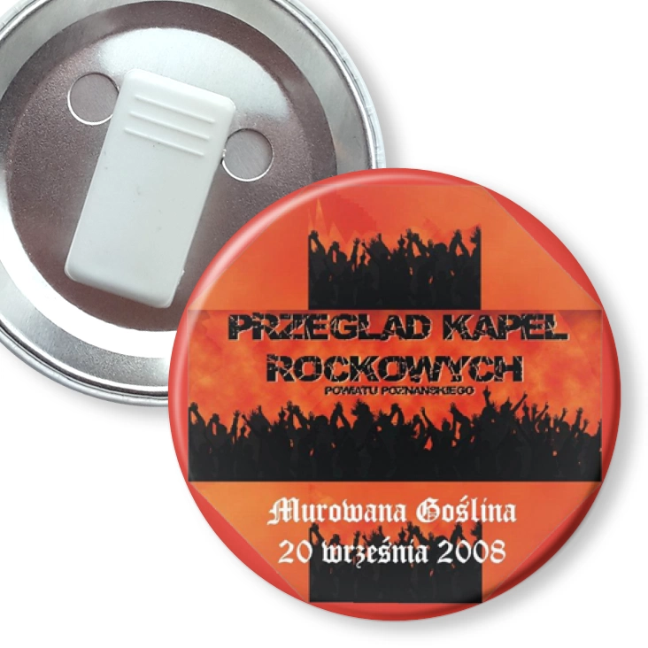 przypinka z żabką Przegląd Kapel Rockowych