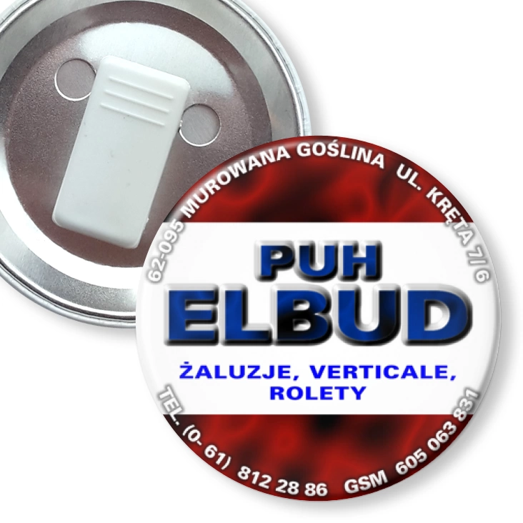 przypinka z żabką PUH ELBUD