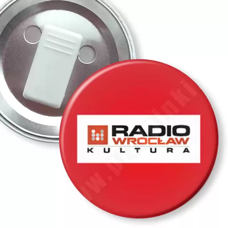 przypinka z żabką Radio Wrocław Kultura